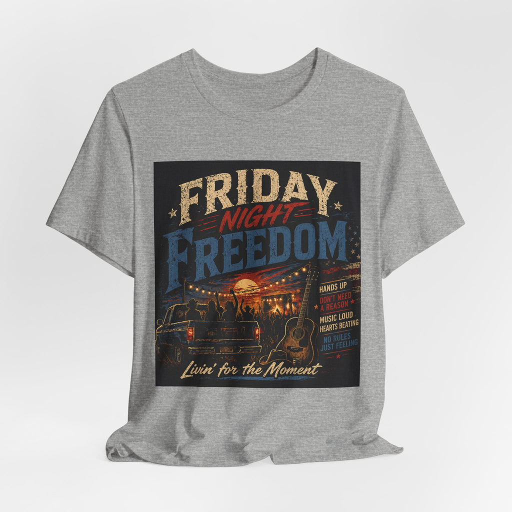 Friday Night Freedom Tee — Vintage Truck 'Livin' for the Moment' Graphic Shirt