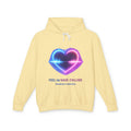 Wave Collide Heart Hoodie — Neon Electro Love Pullover
