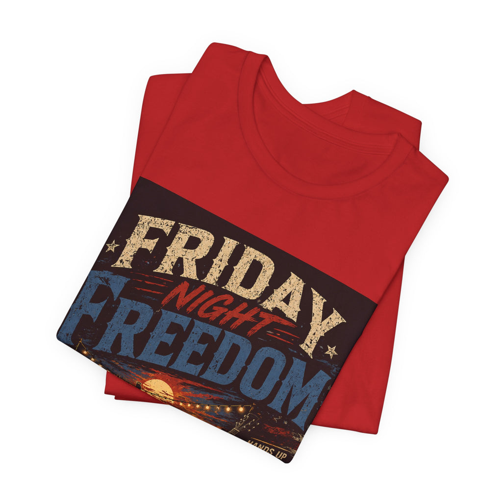 Friday Night Freedom Tee — Vintage Truck 'Livin' for the Moment' Graphic Shirt
