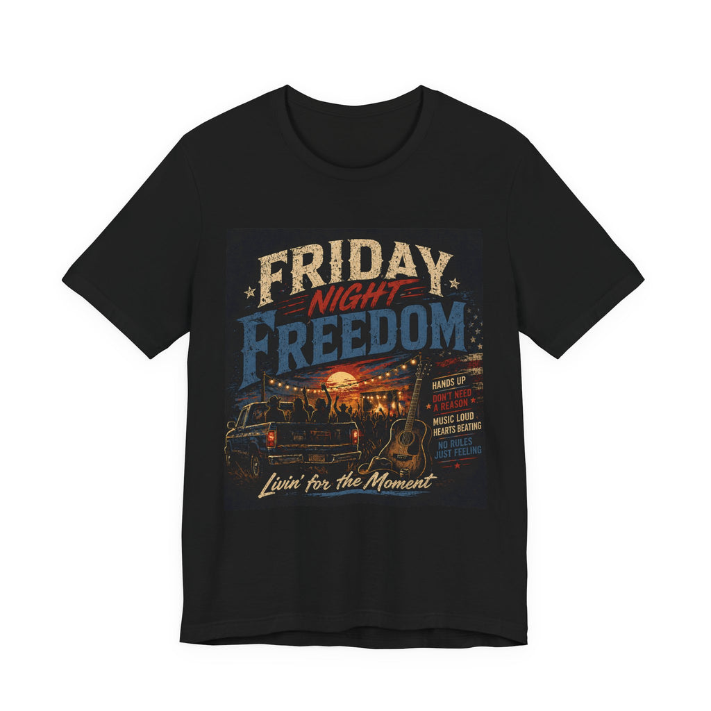 Friday Night Freedom Tee — Vintage Truck 'Livin' for the Moment' Graphic Shirt