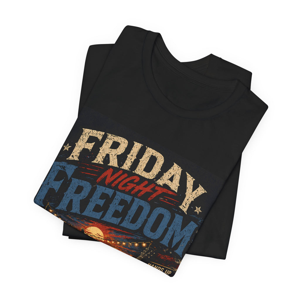 Friday Night Freedom Tee — Vintage Truck 'Livin' for the Moment' Graphic Shirt