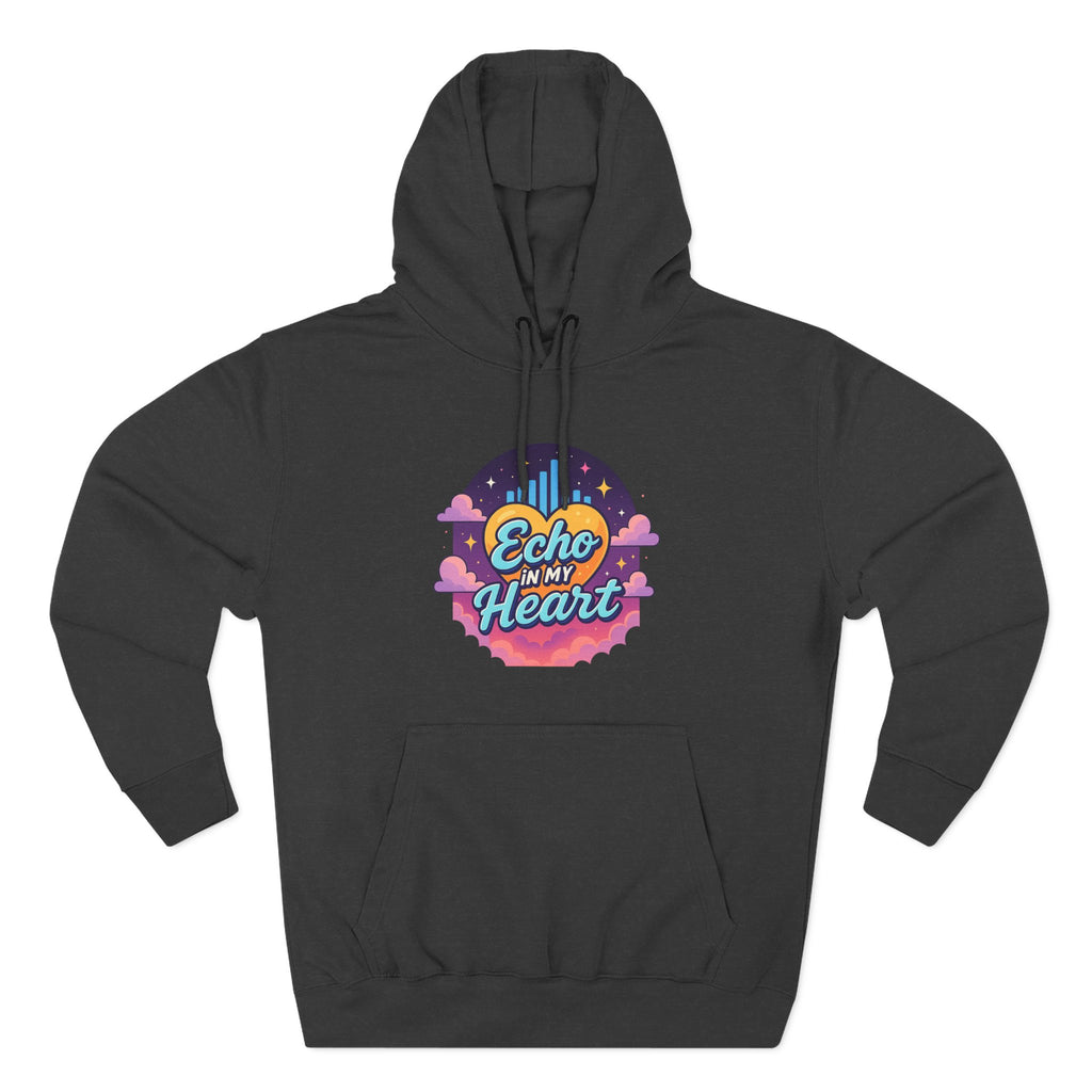 Echo in My Heart Hoodie — Retro Sunset Graphic Pullover