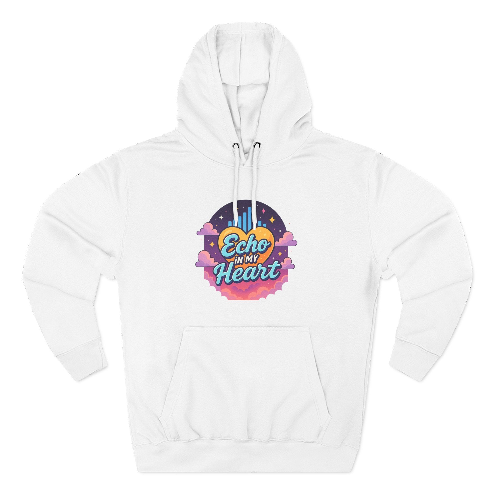 Echo in My Heart Hoodie — Retro Sunset Graphic Pullover