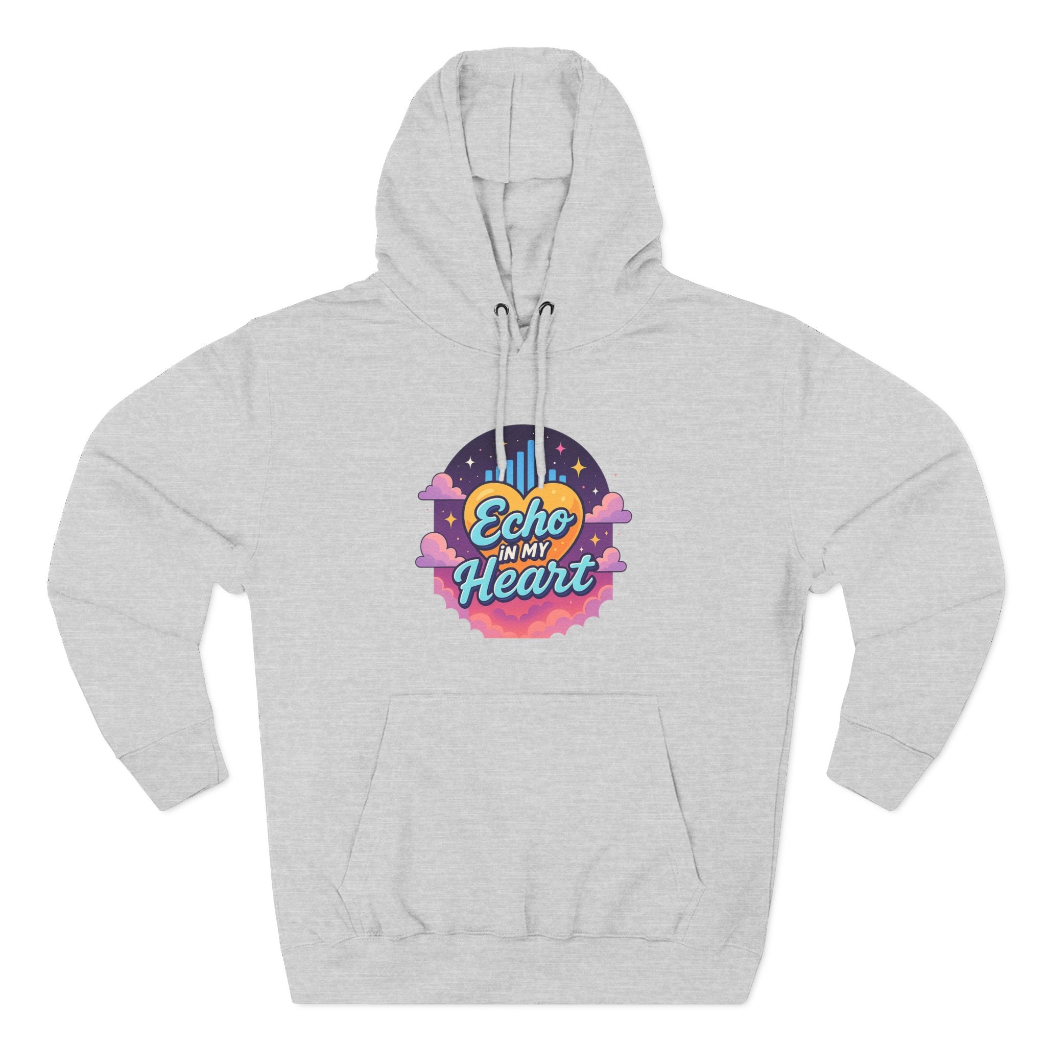 Echo in My Heart Hoodie — Retro Sunset Graphic Pullover