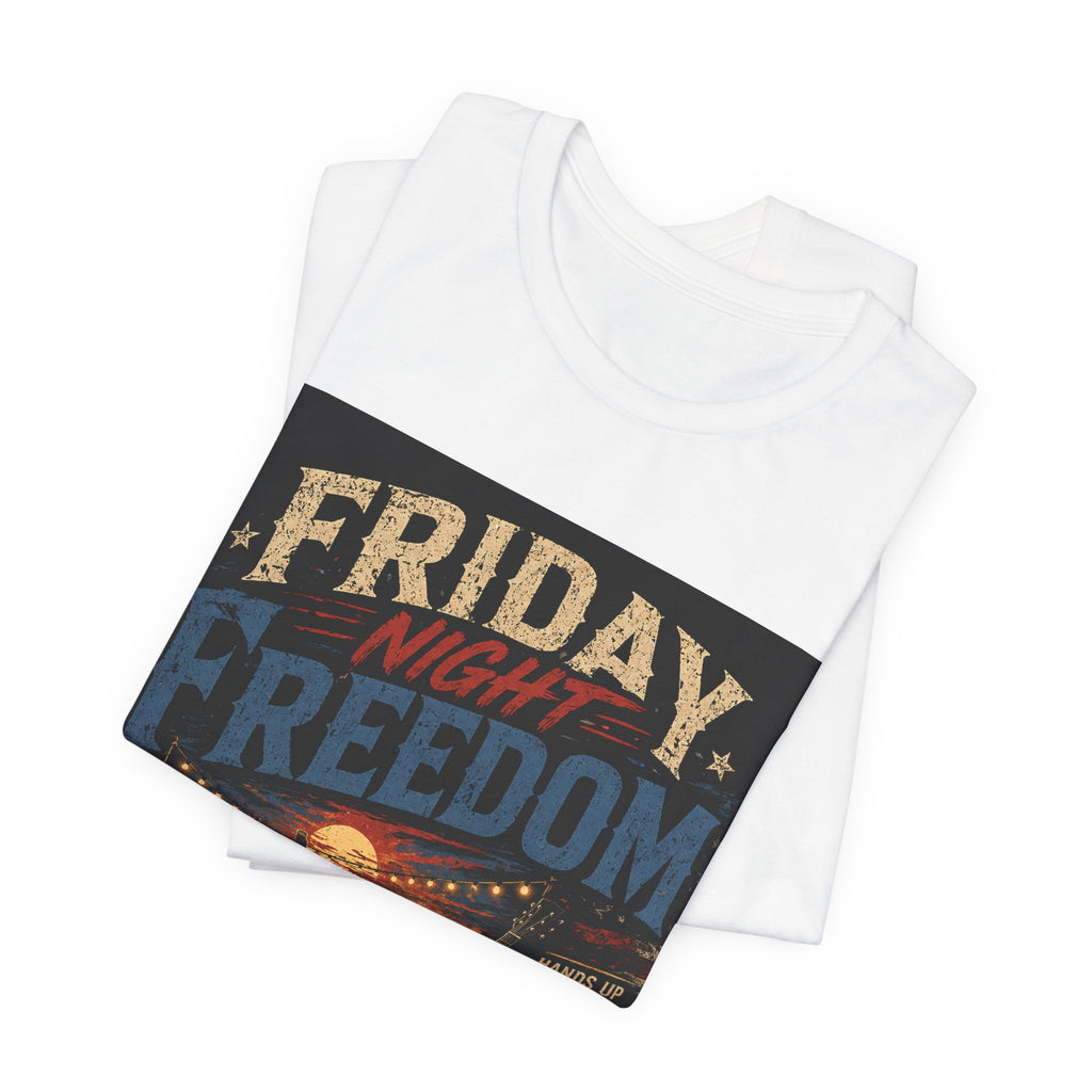 Friday Night Freedom Tee — Vintage Truck 'Livin' for the Moment' Graphic Shirt
